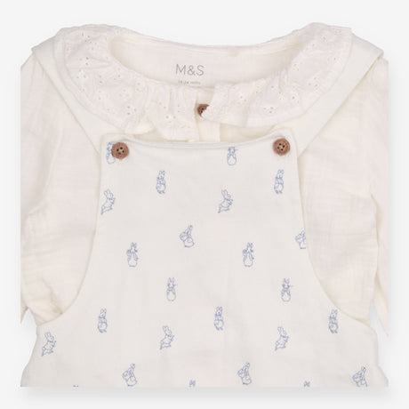 Peter Rabbit Dungarees with Long Sleeve 