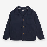 Jacket blue textured