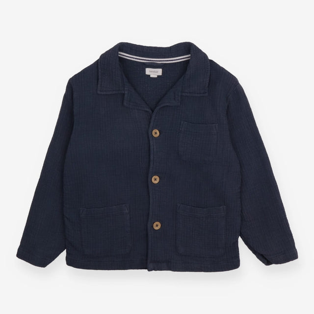 Jacket blue textured