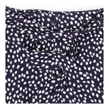 Astrid Crop Trousers navy with cream dots