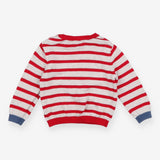 Outfit knitted sweater and leggings stripped red g