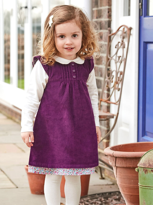 Girls pretty cord dress
