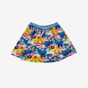 Boden unicorn scene drawstring skirt