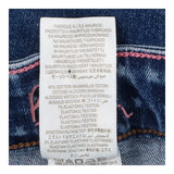 Jeans blue skinny floral pockets