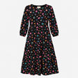 Tiered Midi Dress Leopard Spot Multicolour