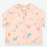 Sunsuit Peach with Sea Creatures 