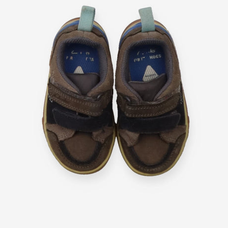 Shoes velcro brown dark blue