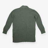 Longline Cardigan Sage Green Open Front Pockets