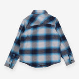Shacket blue checked