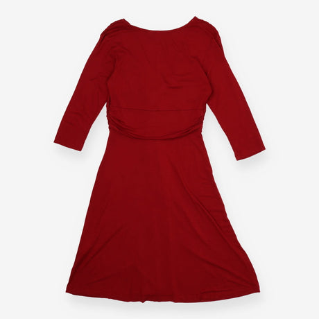 Seraphine deep red maternity dress