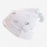 Baby hat white safari animals