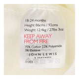 Tights knit white 2 pack 