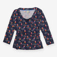 Patang festival print maternity and nursing top