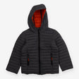 Coat Puffer grey orange lining