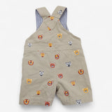 Dungarees Cream safari animals