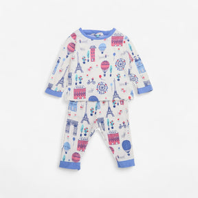 Dogs in Paris Jersey Pyjamas