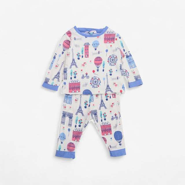 Dogs in Paris Jersey Pyjamas