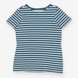 Teal Blue Stripe Sailor T-Shirt Breton Top