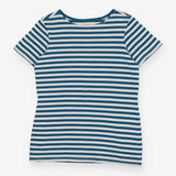 Teal Blue Stripe Sailor T-Shirt Breton Top