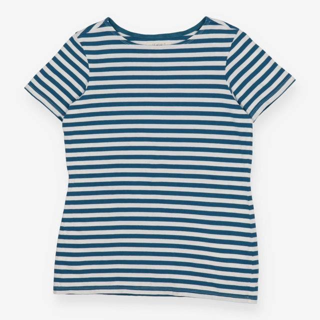 Teal Blue Stripe Sailor T-Shirt Breton Top