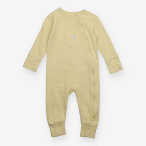 Sleepsuit yellow zip ''lead the way''