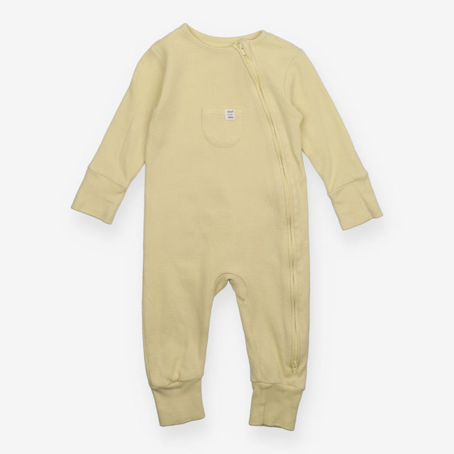 Sleepsuit yellow zip ''lead the way''