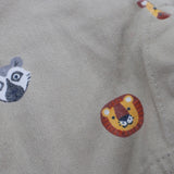 Dungarees Cream safari animals
