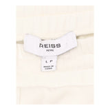 Wide-Leg Joggers in Ivory Premium Interlock Jersey