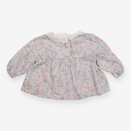 Floral Dress with lace collar