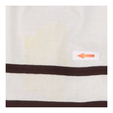 Striped Detail Layered Skirt – Brown/White