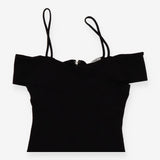 Off The Shoulder Crossover Corset Top