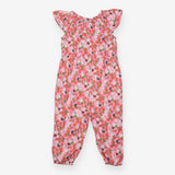 Pink floral fun playsuit with insects