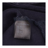 Sweater Navy Blue Collared Half Zip Button Detail 