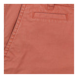 Chino Shorts Coral Orange Mid Rise Tailored
