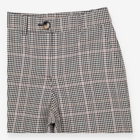 Kate Spade Houndstooth Tailored Trousers – Black &