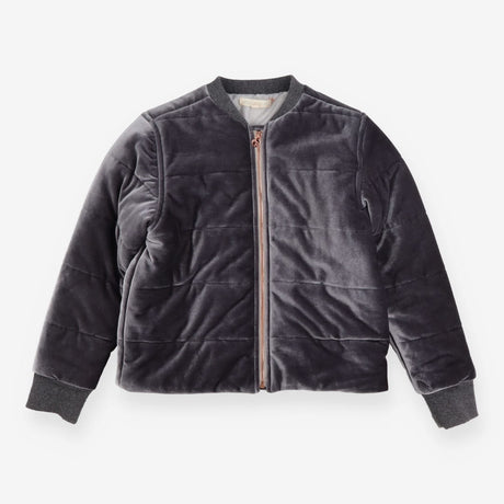 Angel & Rocket puffer jacket velvet grey