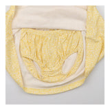 Dress Jersey yellow Floral Collared with bloomers