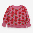 Sweatshirt pink strawberry and ladybird