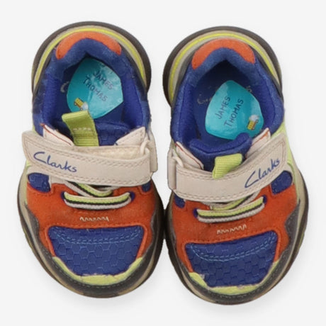 Blue and Orange Velcro Trainers