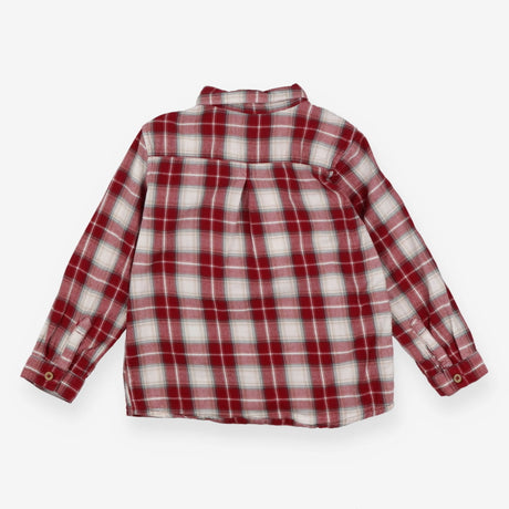 Flannel Shirt Red and White Check