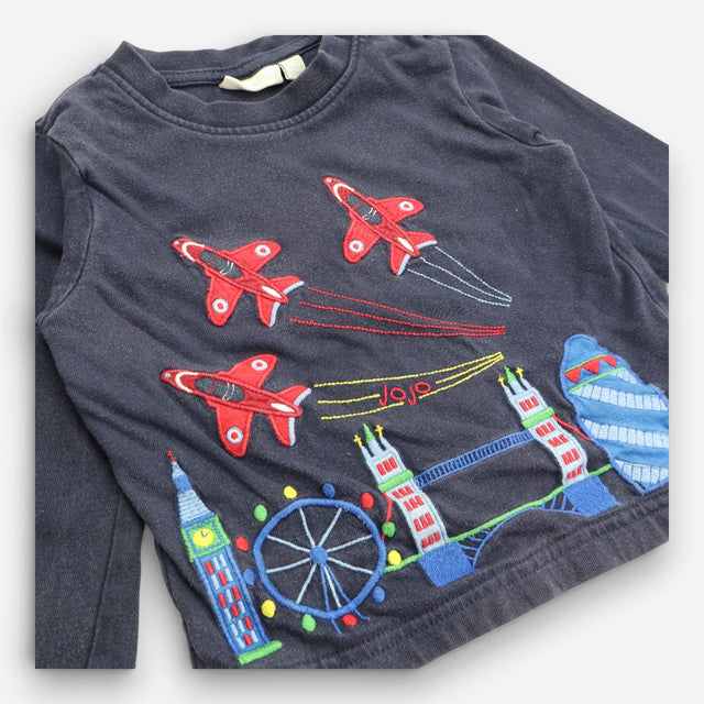Navy Red Arrows London Top