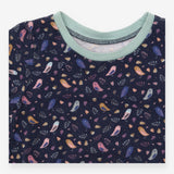 Navy T-shirt with Birds