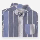 Angel & Rocket Shirt Long Sleeve Striped Button Do