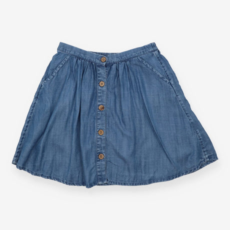 Skirt Chambray with Brown Buttons