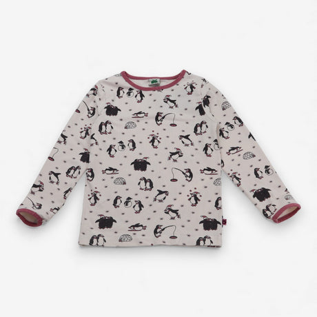 T-shirt Cream and rose penguin life