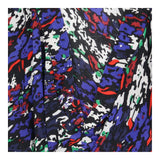 Mini Dress Abstract Print Draped Sleeveless Pocket