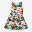 White Parrots Dress