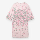 Midi Dress Blush Pink Floral Belted Petite