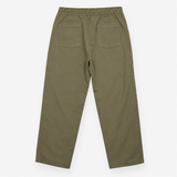 Olive Green Stretch Easy Ankle Trousers