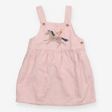 Pinafore pink cord unicorn 